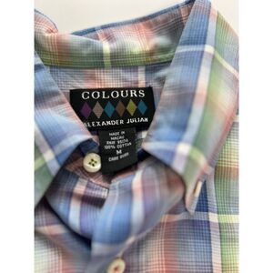Vintage Colours By Alexander Julian‎ Mens Shirt Size Medium. Made In Macau